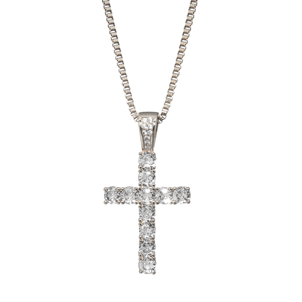 Iced Cross (Silver)